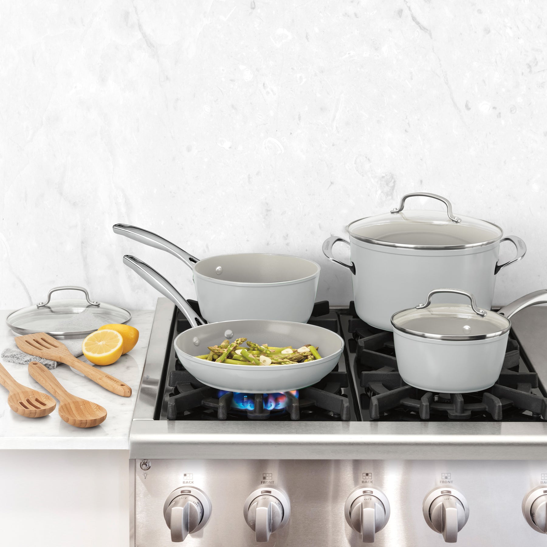 Set de Ollas de 10 pcs GreenGourmet® Complete™ CRA-10C de Cuisinart®