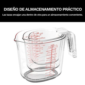 Set de Tazas Medidoras Anidables de 3 pcs CTG-00-3MC de Cuisinart®