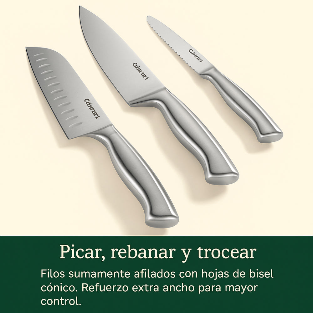 Set de Cuchillos de Acero Inoxidable de 15 pcs C77SS-15PK de Cuisinart®