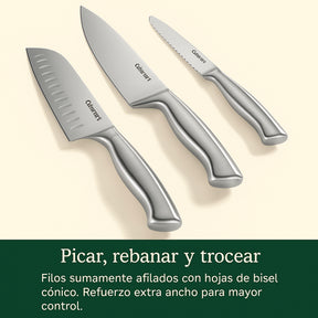 Set de Cuchillos de Acero Inoxidable de 15 pcs C77SS-15PK de Cuisinart®