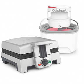 Combo Máquina para Palitos de Waffles WAF-ST6 + Máquina para Helados ICE-M10 de Cuisinart®