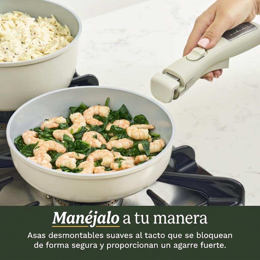 Set de Ollas 13 Pzs Clicksmart mango desmontable D53C-13BG de Cuisinart®