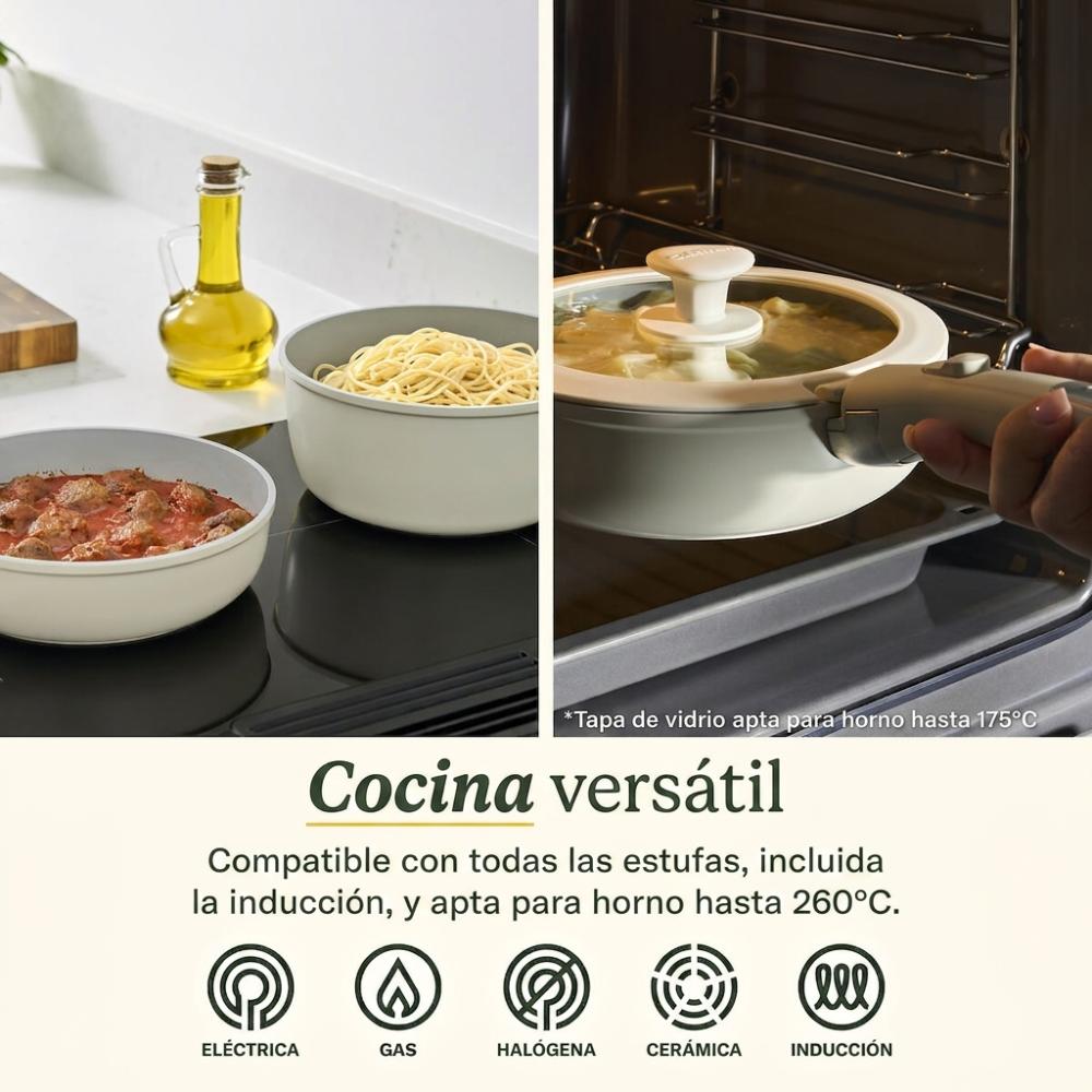 Set de Ollas 13 Pzs Clicksmart mango desmontable D53C-13BG de Cuisinart®