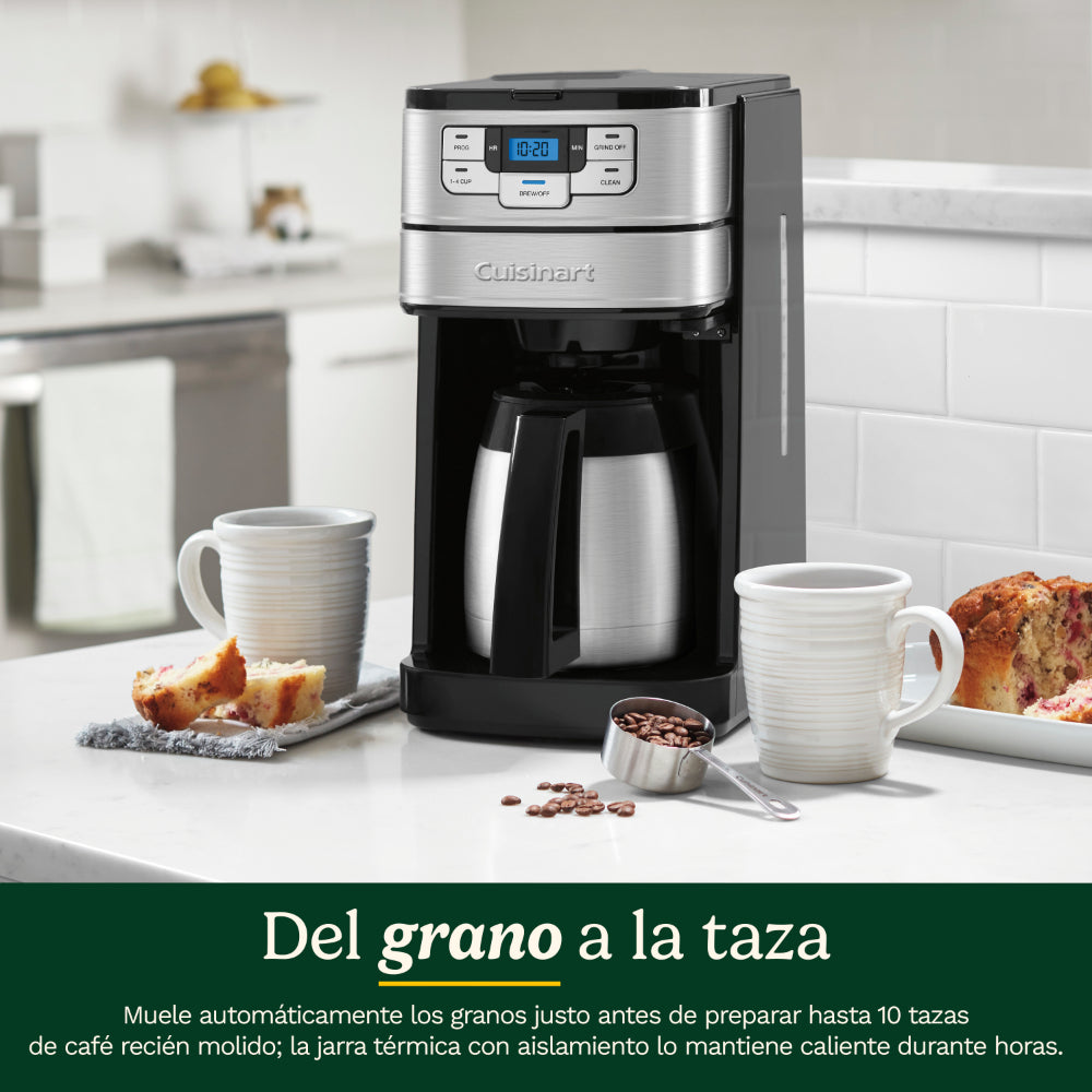 Cafetera Automática De 10 Tazas Grind & Brew™ Dgb-450 De Cuisinart_007
