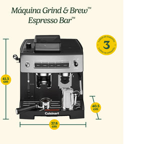 Máquina Grind & Brew™ Espresso Bar™ EM-640C de Cuisinart®