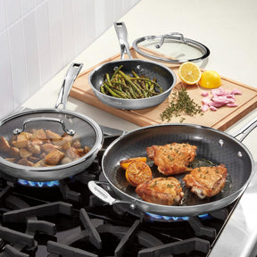 Juego De Sartenes Fusionplus De Acero Inoxidable (8", 10")