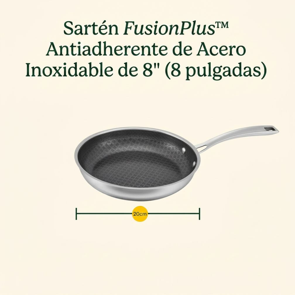 Sartén de Acero Inoxidable FusionPlus™ de 8" FPS22-20C de Cuisinart®
