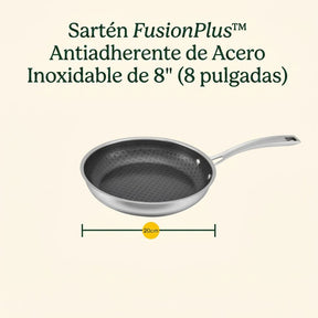 Sartén de Acero Inoxidable FusionPlus™ de 8" FPS22-20C de Cuisinart®