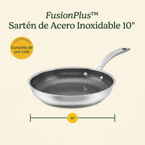 Sartén de Acero Inoxidable FusionPlus™ de 10" FPS22-24C de Cuisinart®