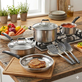 Set De Ollas En Acero Inoxidable , 10 Piezas P87-10 de Cuisinart®_003