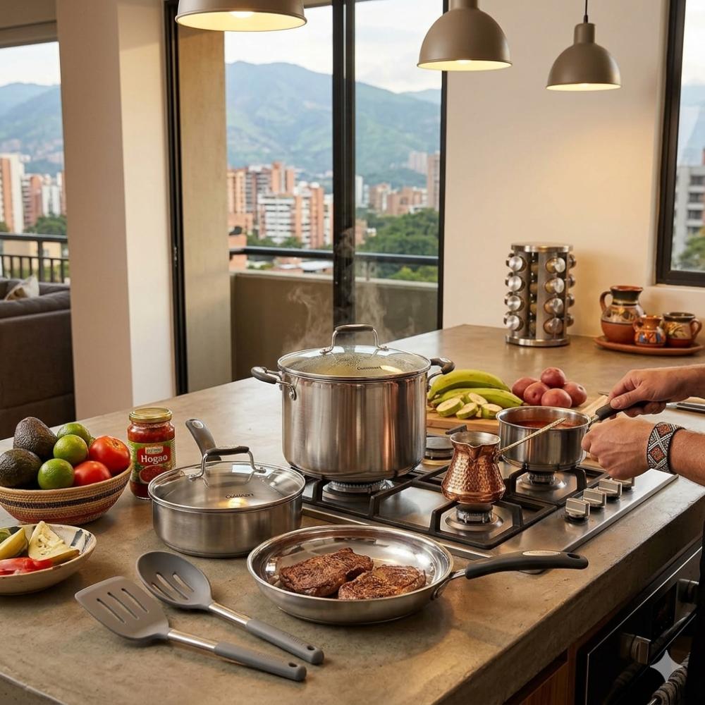 Set De Ollas En Acero Inoxidable , 10 Piezas P87-10 de Cuisinart®_004