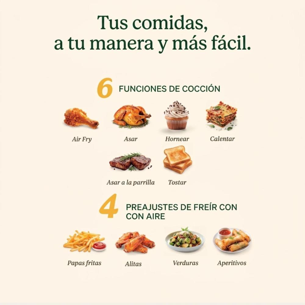 Horno, Tostador y AirFryer Digital 10 en 1 TOA-110 de Cuisinart®