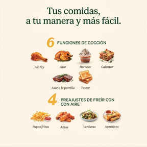 Horno, Tostador y AirFryer Digital 10 en 1 TOA-110 de Cuisinart®