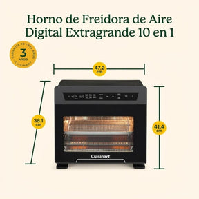Horno, Tostador y AirFryer Digital 10 en 1 TOA-110 de Cuisinart®