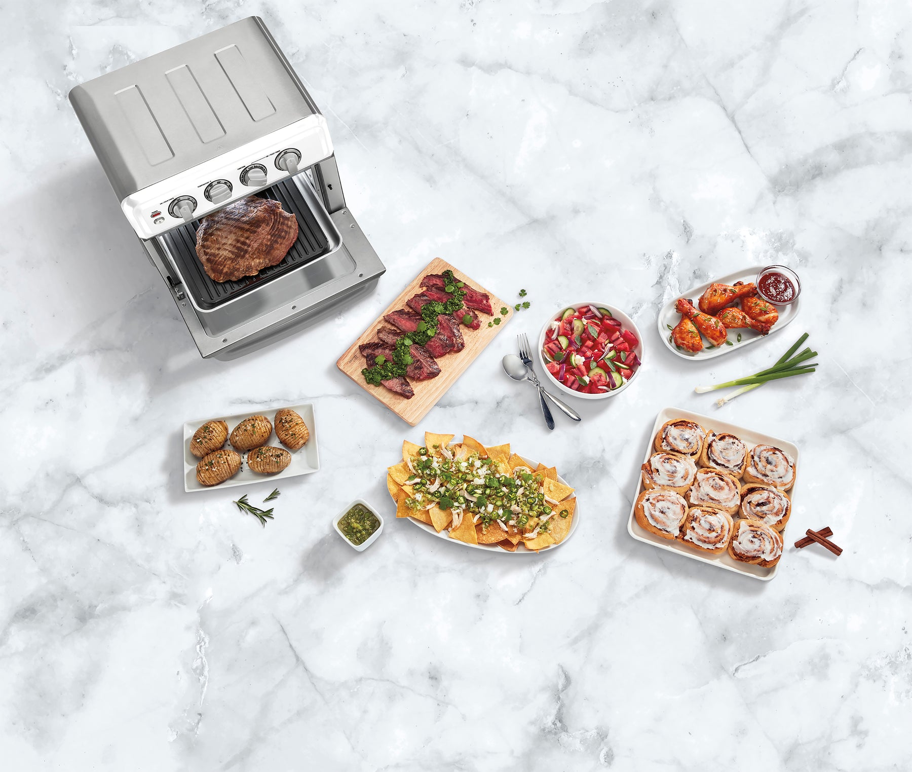 Horno, Tostador, Asador y AirFryer 8 en 1 TOA-70 Cuisinart®