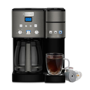 Cafetera Automática de 12 tazas e Individual Coffee Center®️ SS-15BK de Cuisinart®️_001