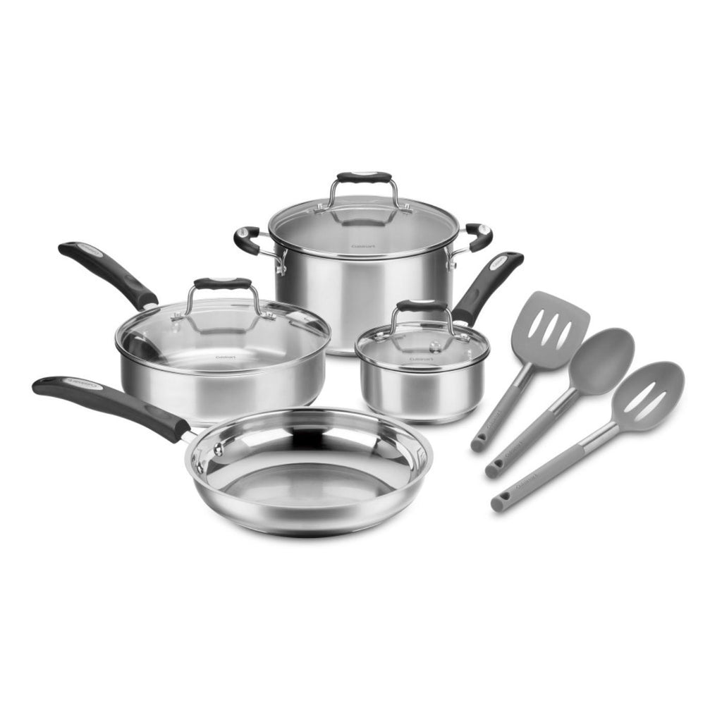 ▷ Cuisinart Set de Ollas Acero Inoxidable (7710P1), 10 Piezas