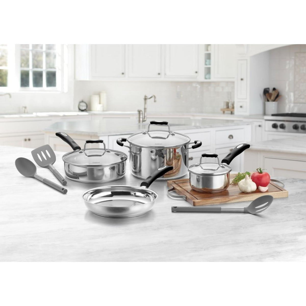 Set De Ollas En Acero Inoxidable , 10 Piezas P87-10 de Cuisinart®_001