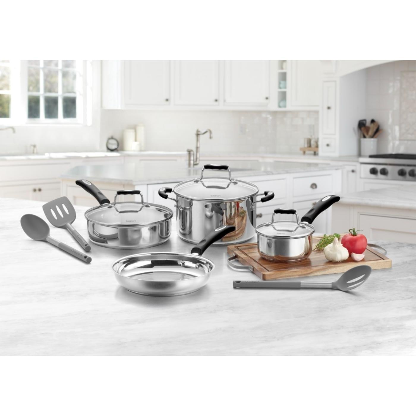 Set De Ollas En Acero Inoxidable , 10 Piezas P87-10 de Cuisinart®_001